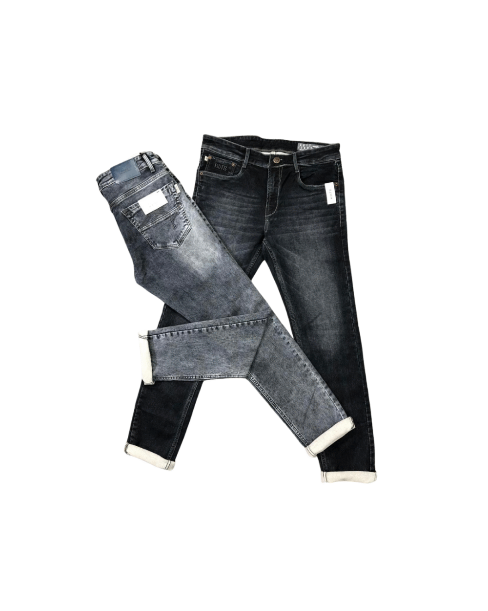 Dark Blue Jeans with Matching Belt - Perfect for Any Occasion!